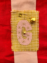 Load image into Gallery viewer, Hand Embroidered Festive Initial Patch